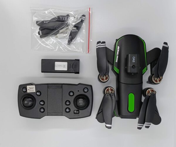 F166 Brushless motor, Dual Camera Dual Battery Sensor Drone, With 1800mah Double Battery. - Image 2