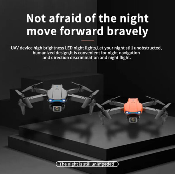 FLH E99 Pro Dual Camera Dual Battery Folding Camera Drone, Wifi Cam app Operator - Image 5