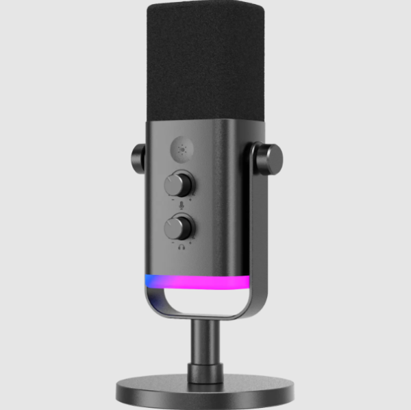 FIFINE AmpliGame AM8 RGB USB/XLR Dynamic Mic With Touch-Mute