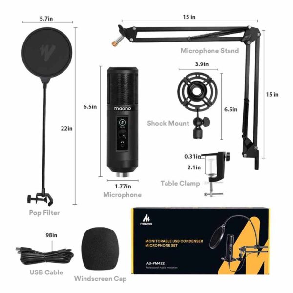 MAONO AU-PM422 Condenser Microphone - Image 4